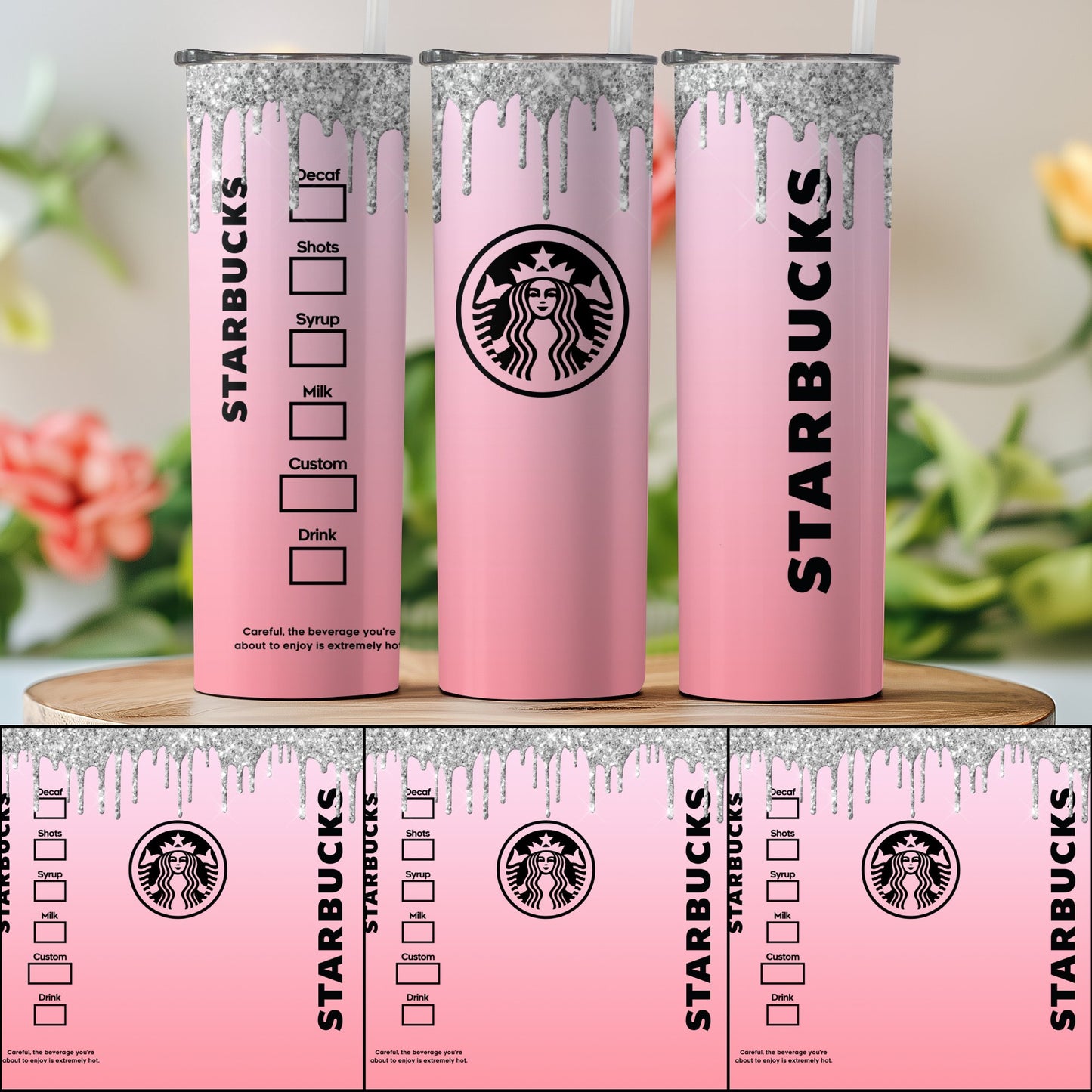 Starbucks Custom Pink Drip Tumbler Product