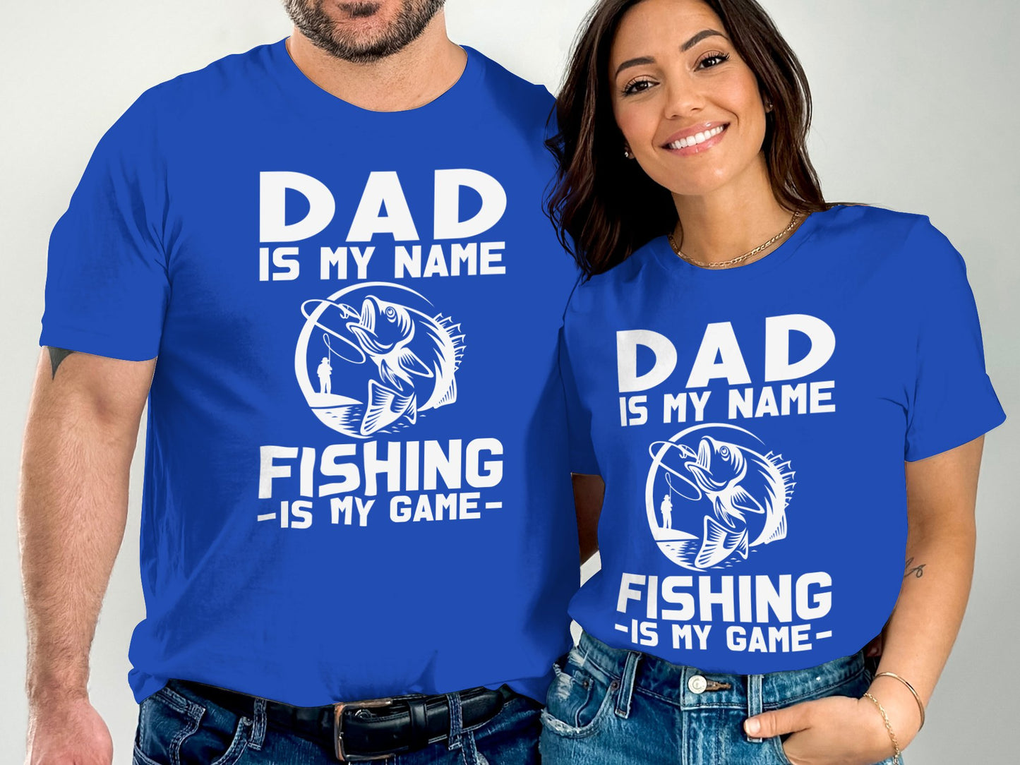 Dad Is My Name Fishing Is My Game Graphic T-shirt product