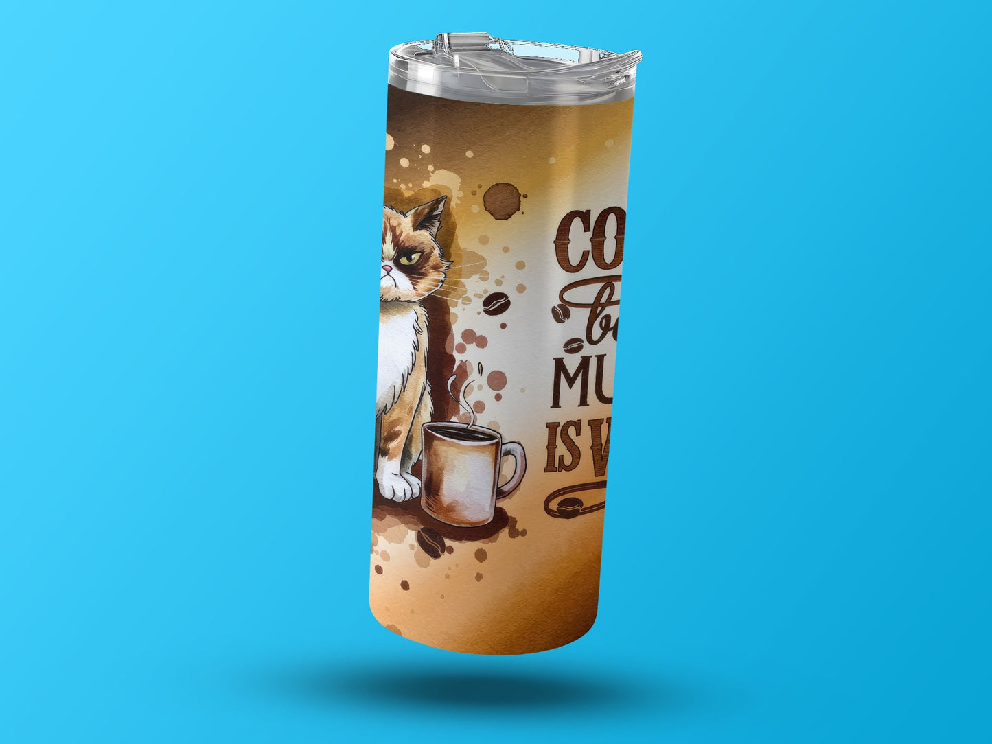 Coffee Before Murder Is Wrong Cat Tumbler product