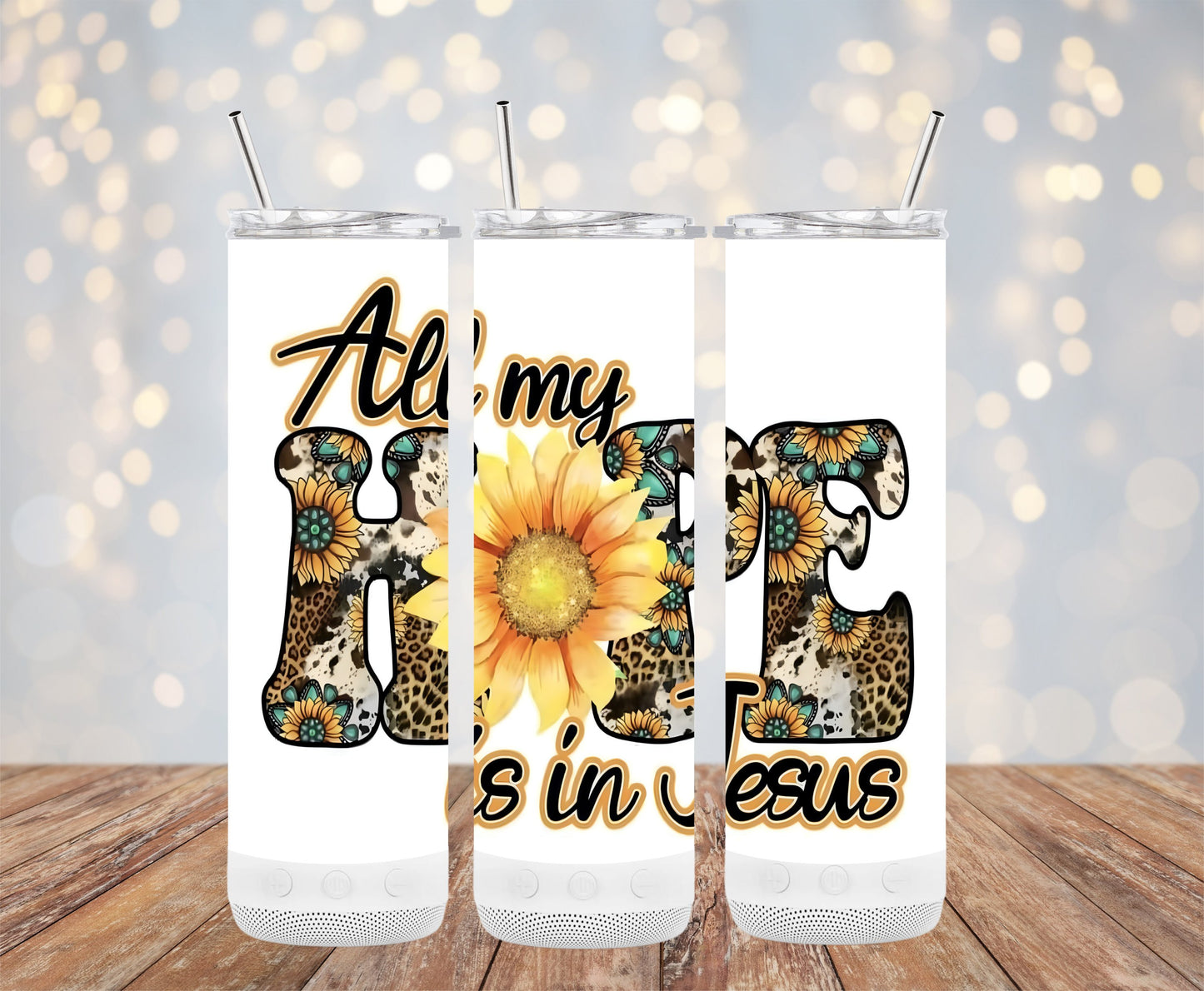 All My Hope is in Jesus Sunflower Leopard product type