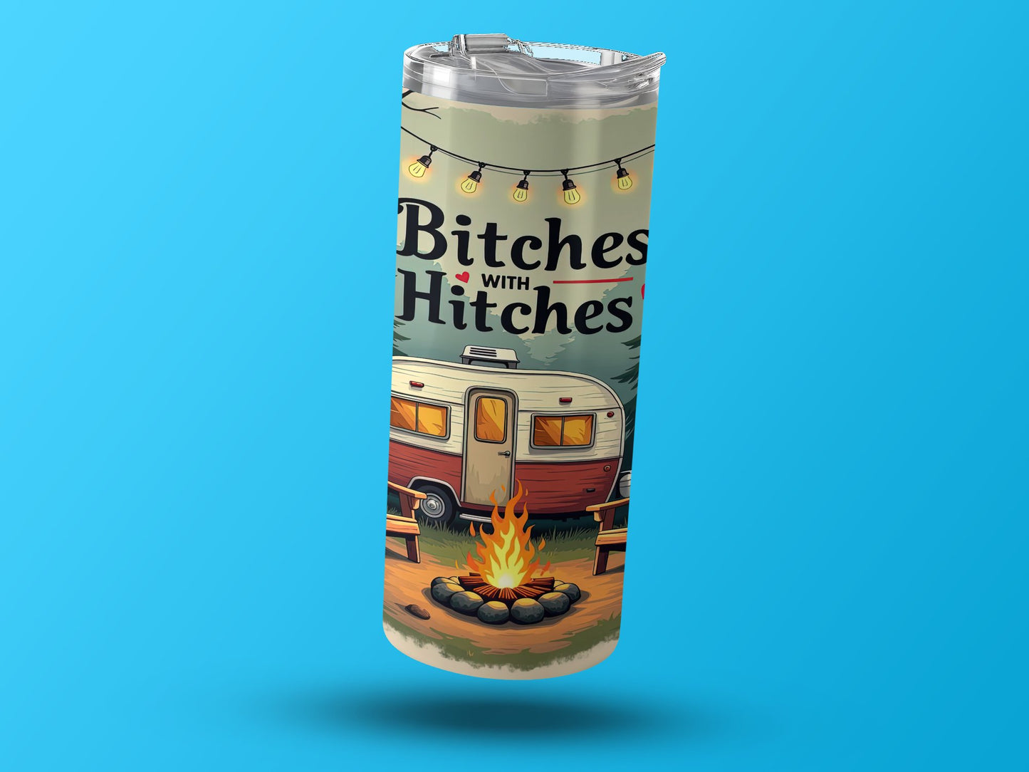 Bitches with Hitches Travel Tumbler product type