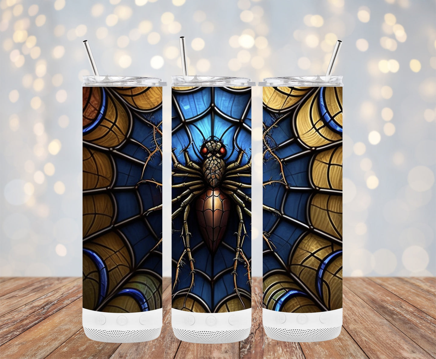 Stained Glass Spider Design Insulated Tumbler product