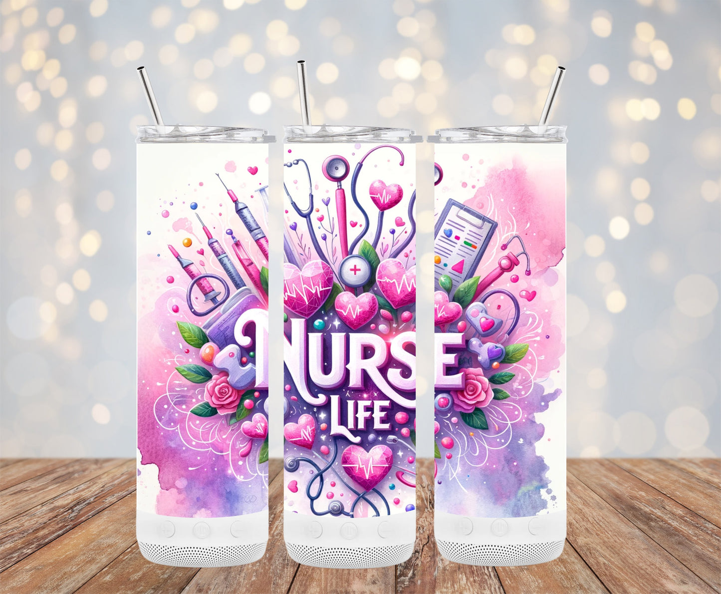 Nurse Life Graphic Design Tumbler Product
