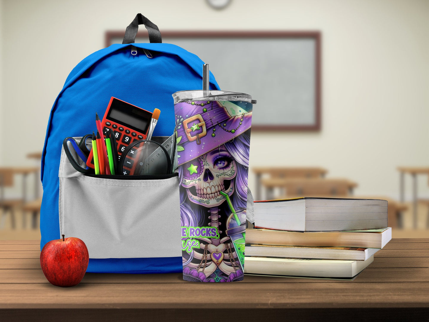 Blue School Backpack with Loaded Pockets product