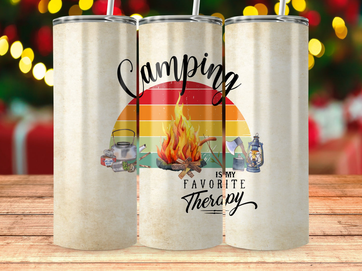 Camping Is My Favorite Therapy Tumbler product type