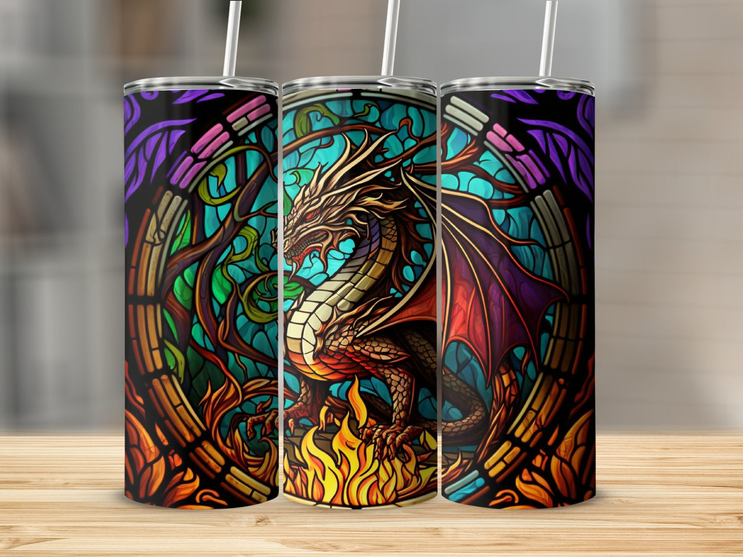 Dragon Fantasy Theme Stainless Steel Tumbler product