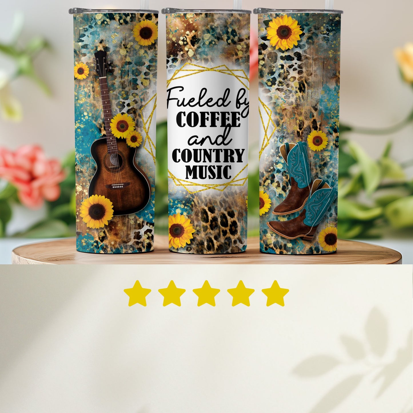 Fueled By Coffee And Country Music Tumbler product