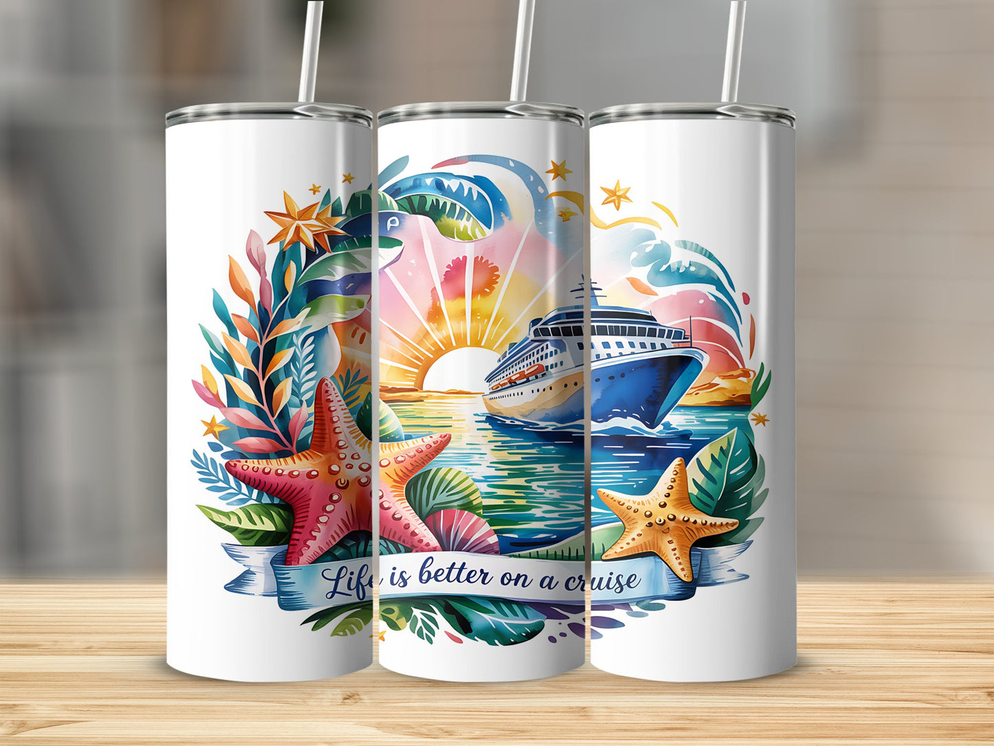 Life is better on a cruise tumbler product