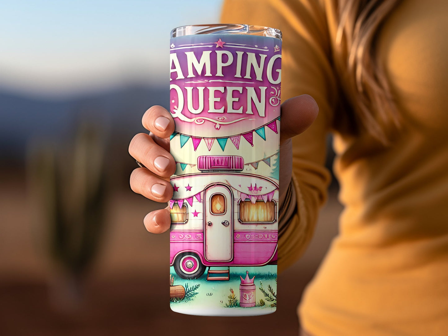 Camping Queen Colorful Insulated Tumbler product
