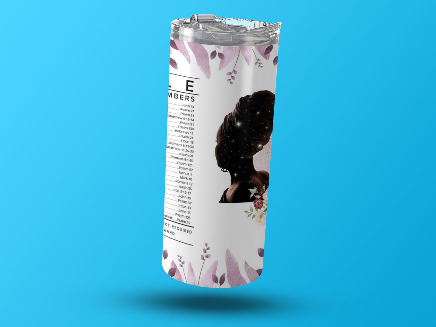 Beautiful Floral and Silhouette Design Tumbler product type