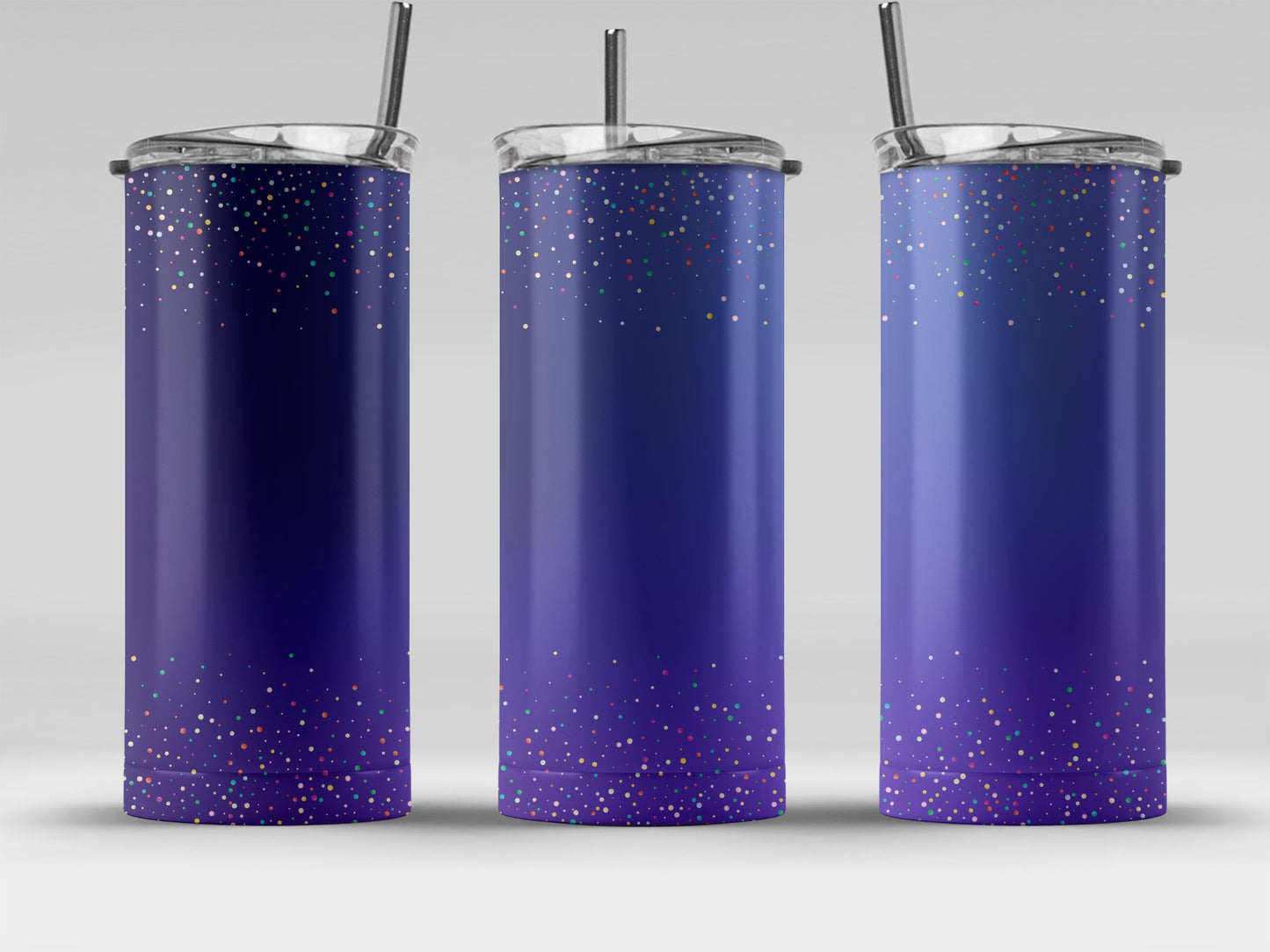 Sparkling Galaxy Blue Gradient Tumbler product