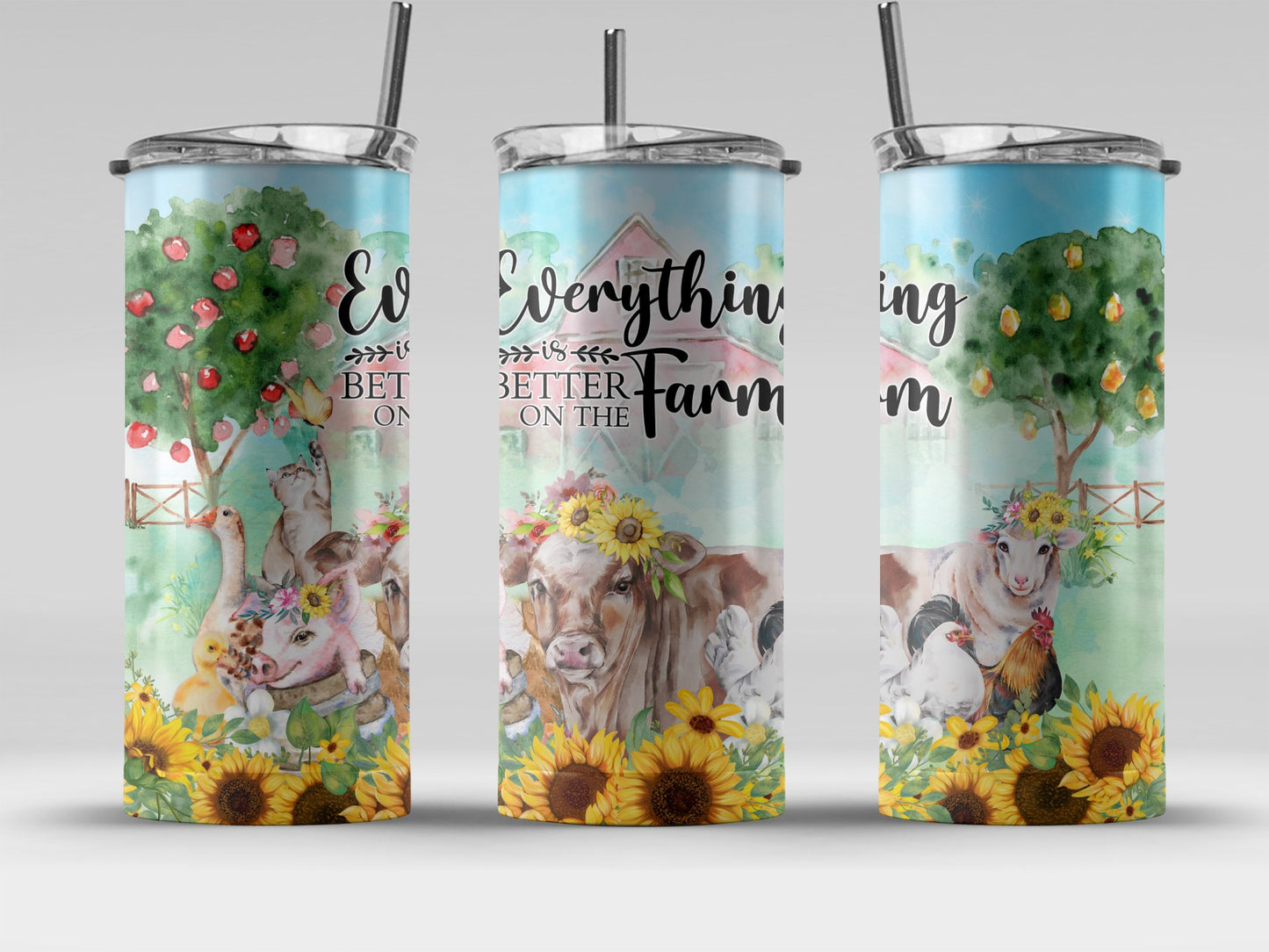 Everything Better on the Farm Tumbler product