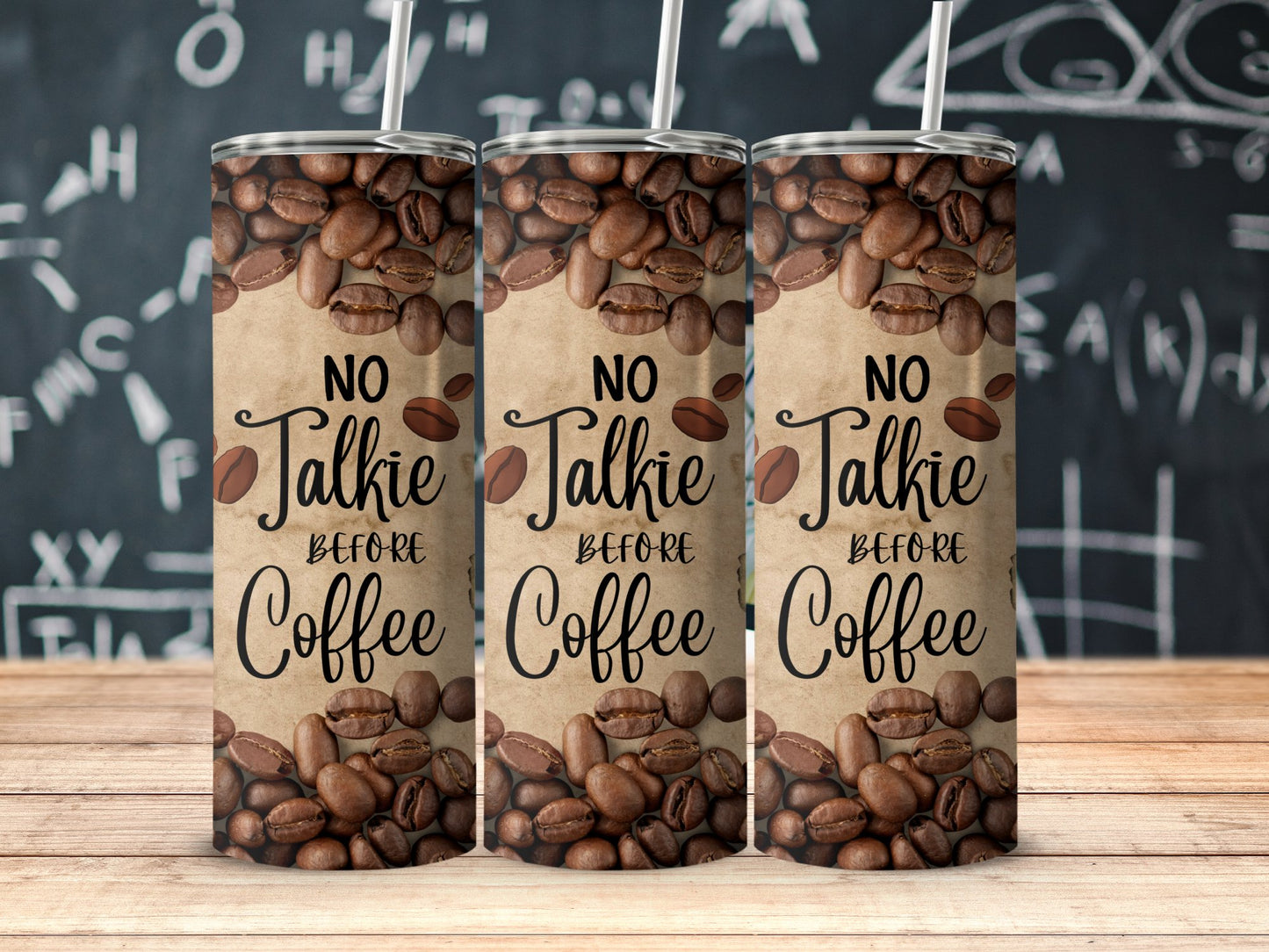 No Talkie Before Coffee Insulated Tumbler product