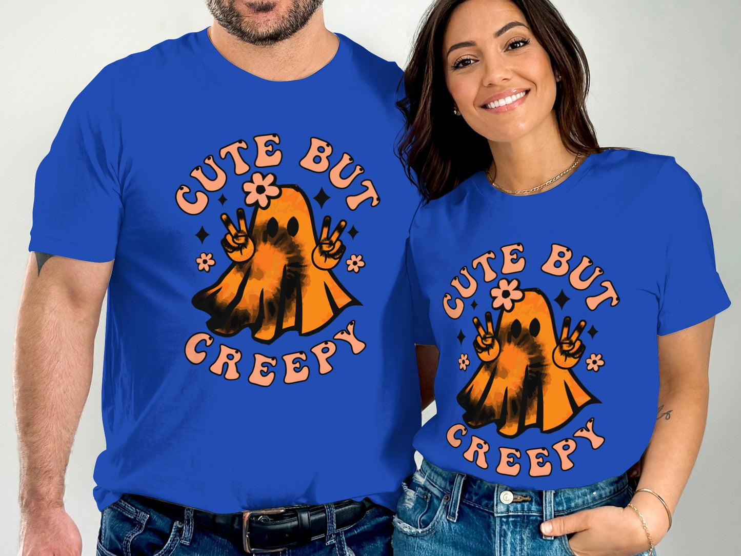 Cute But Creepy Blue Ghost Graphic T-shirt product