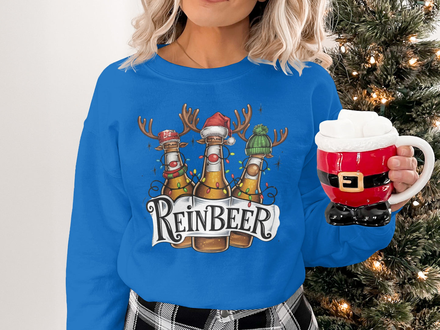 Reinbeer Holiday Sweatshirt with Festive Design