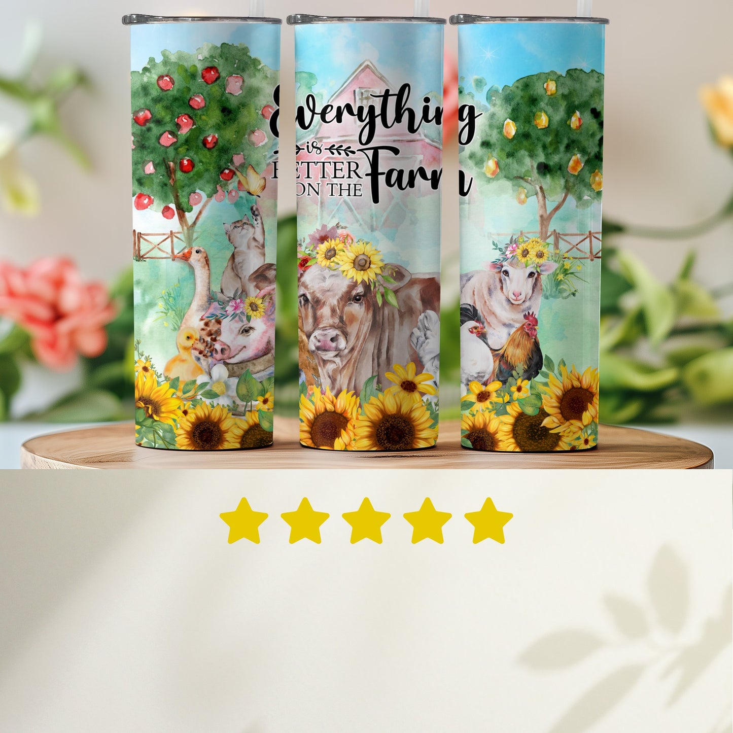 Everything Better On The Farm Tumbler product