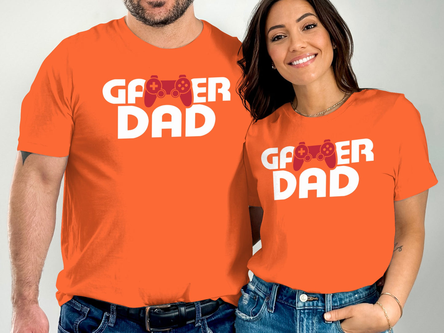 Gamer Dad Graphic Matching His and Hers T-Shirt product