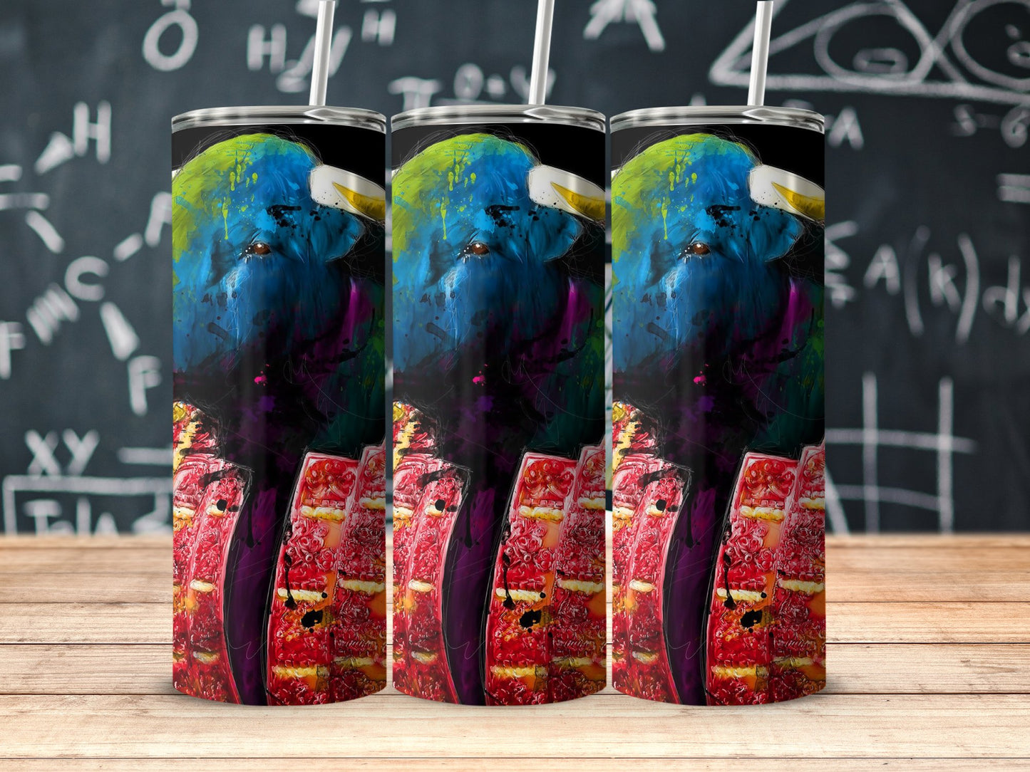 Colorful Parrot Design Stainless Steel Tumbler product type