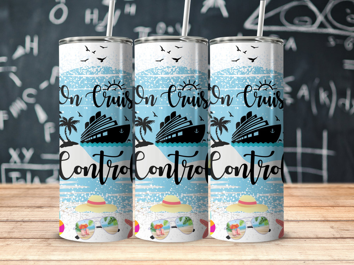 On Cruise Control Vacation Themed Tumbler product