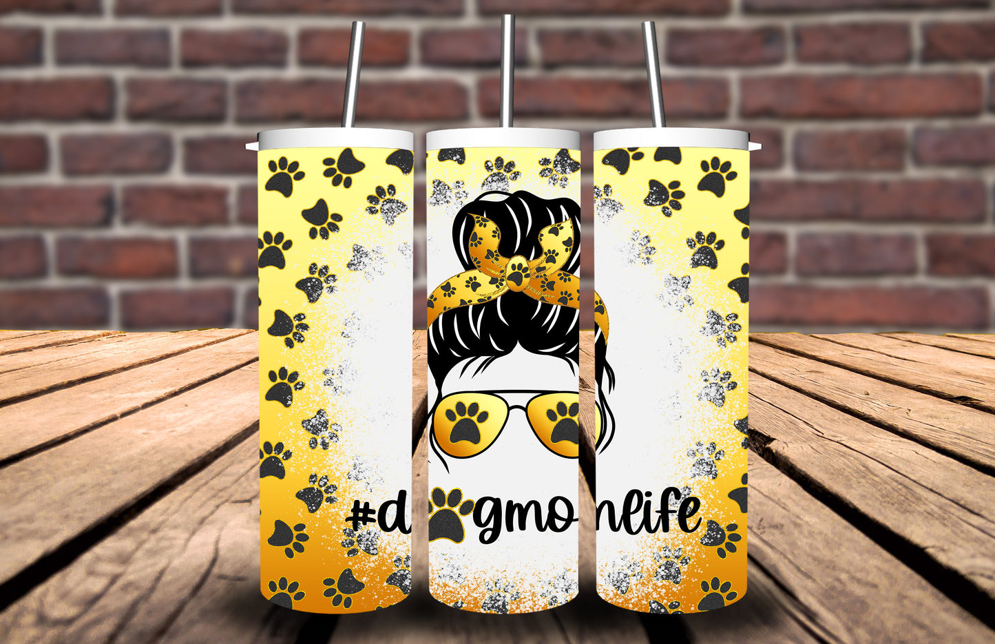 Grey Leopard Tapered Tumbler