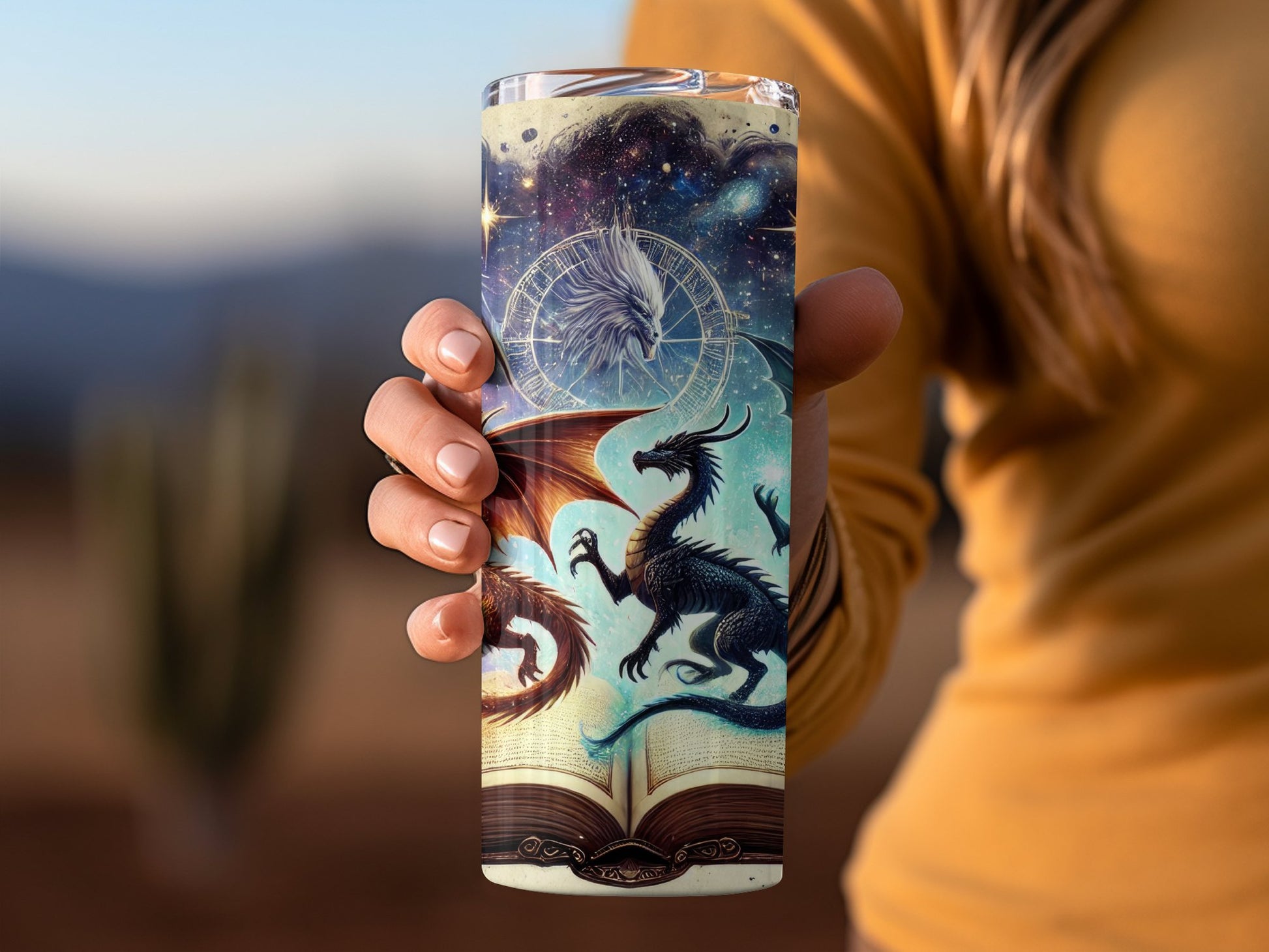 Majestic Dragon and Unicorn Design Tumbler product