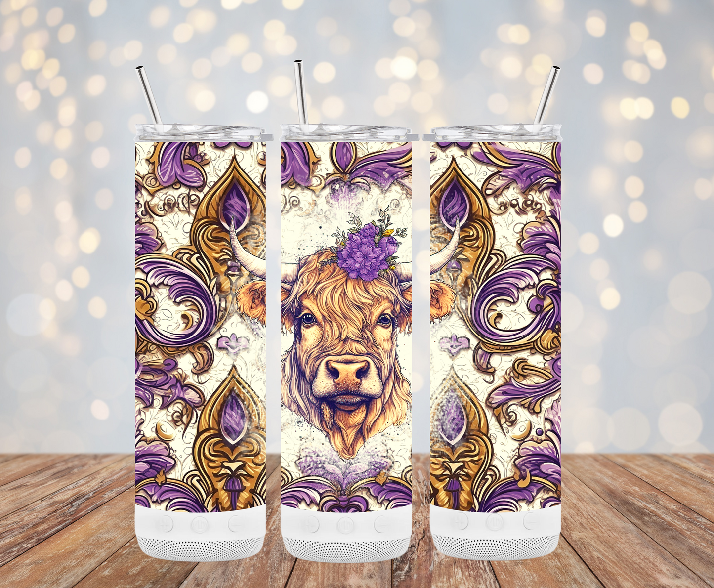 Mardi Highaland (Mardi Gras Tumbler)