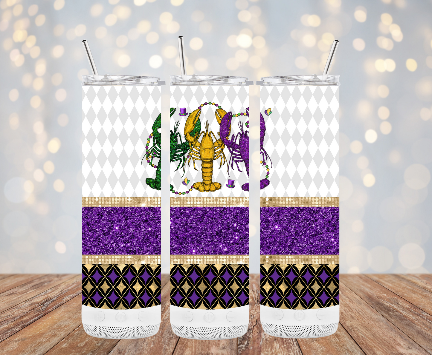 Mardi Glitter Look (Mardi Gras Tumbler)