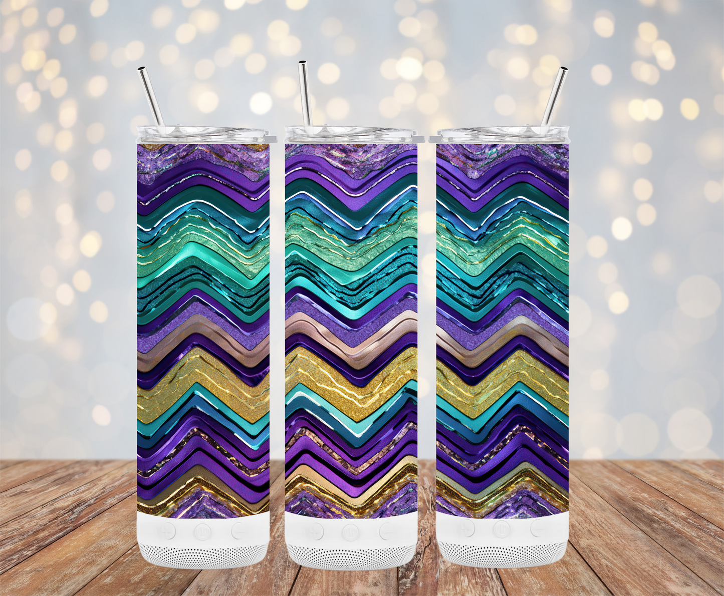 Mardi Pattern (Mardi Gras Tumbler)