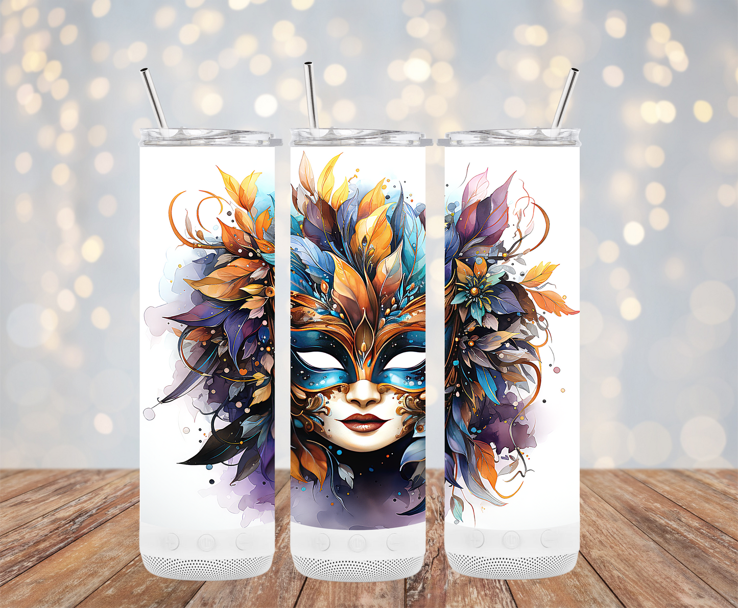 Mardi Mask (Mardi Gras Tumbler)