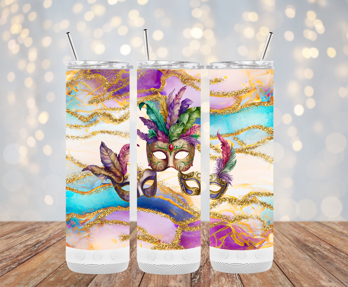 Mardi Mask (Mardi Gras Tumbler)