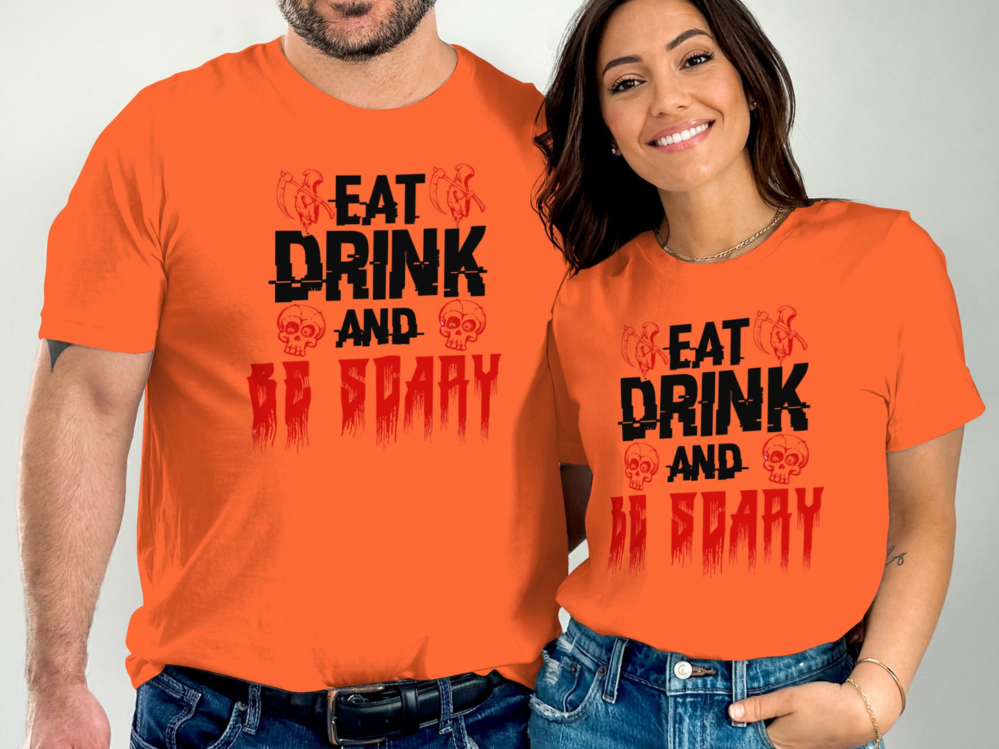 Eat Drink And Be Scary Halloween Shirt product type