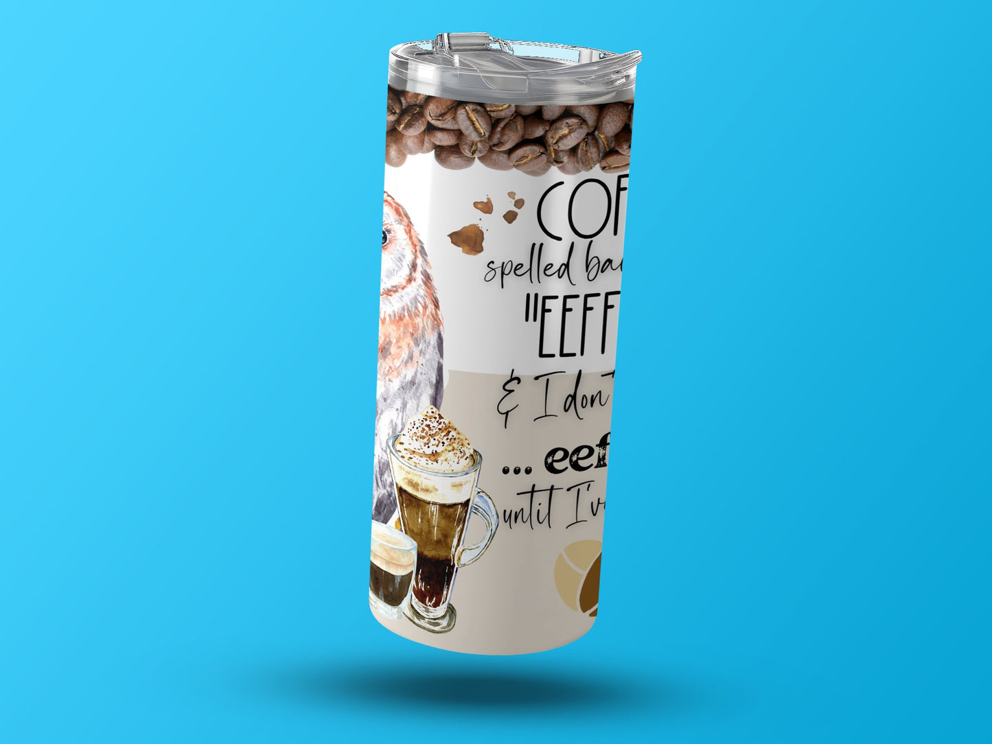 Coffee Owl Insulated Tumbler Traveling Mug product type