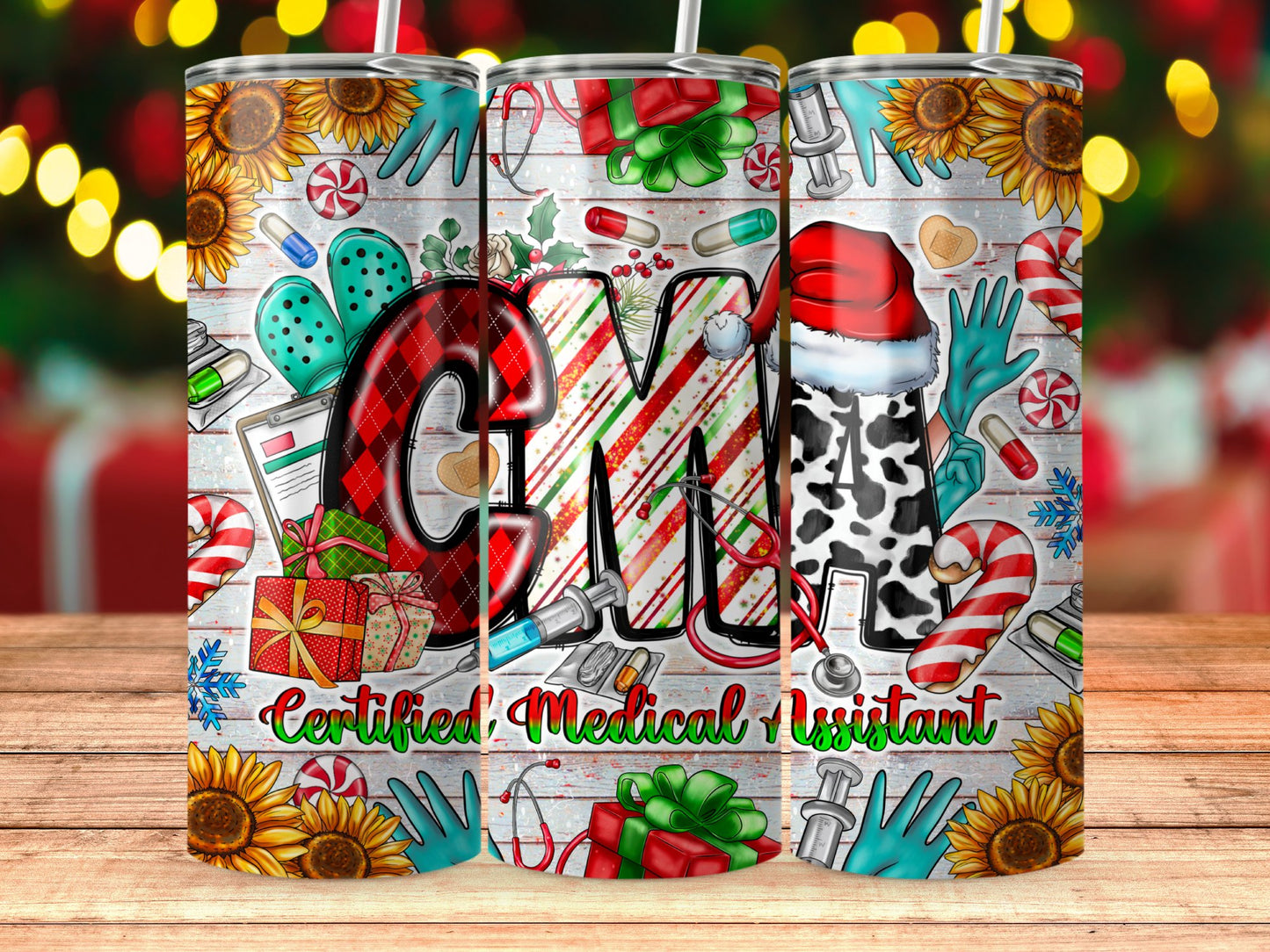 Certified Medical Assistant Christmas Tumbler product