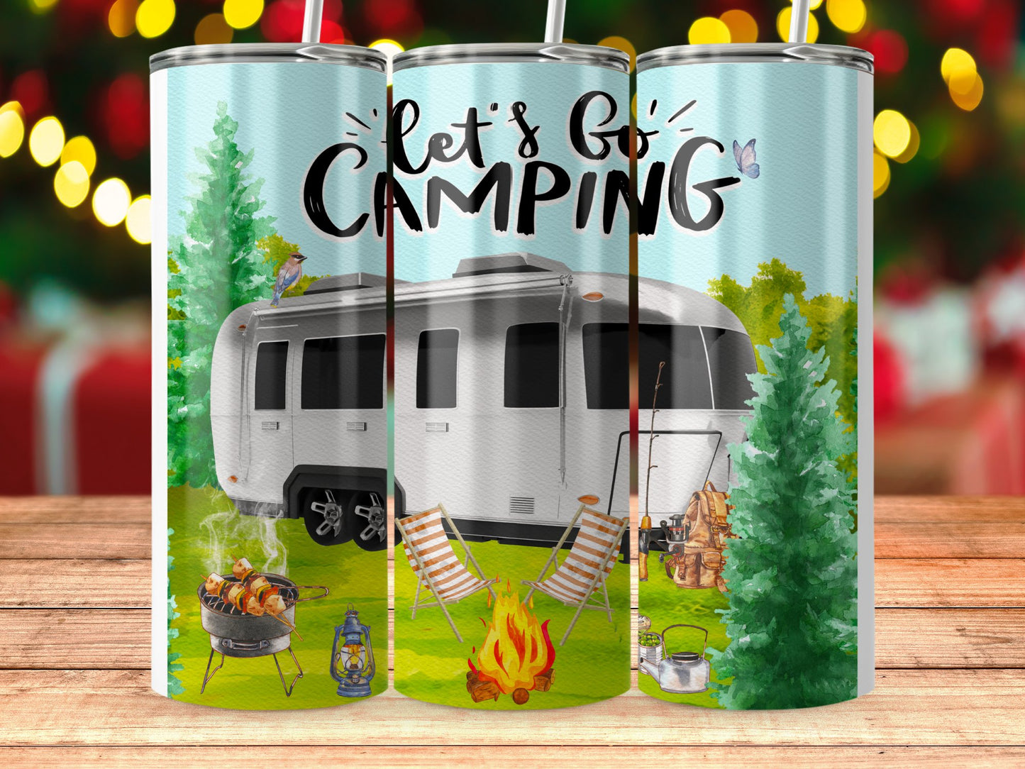 Let's Go Camping Festive Design Camping Product