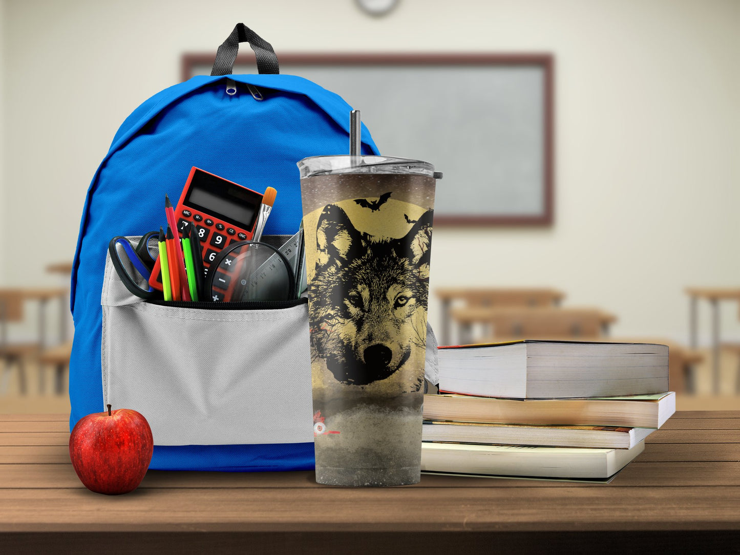 Wolf Design Insulated Tumbler Perfect for School product