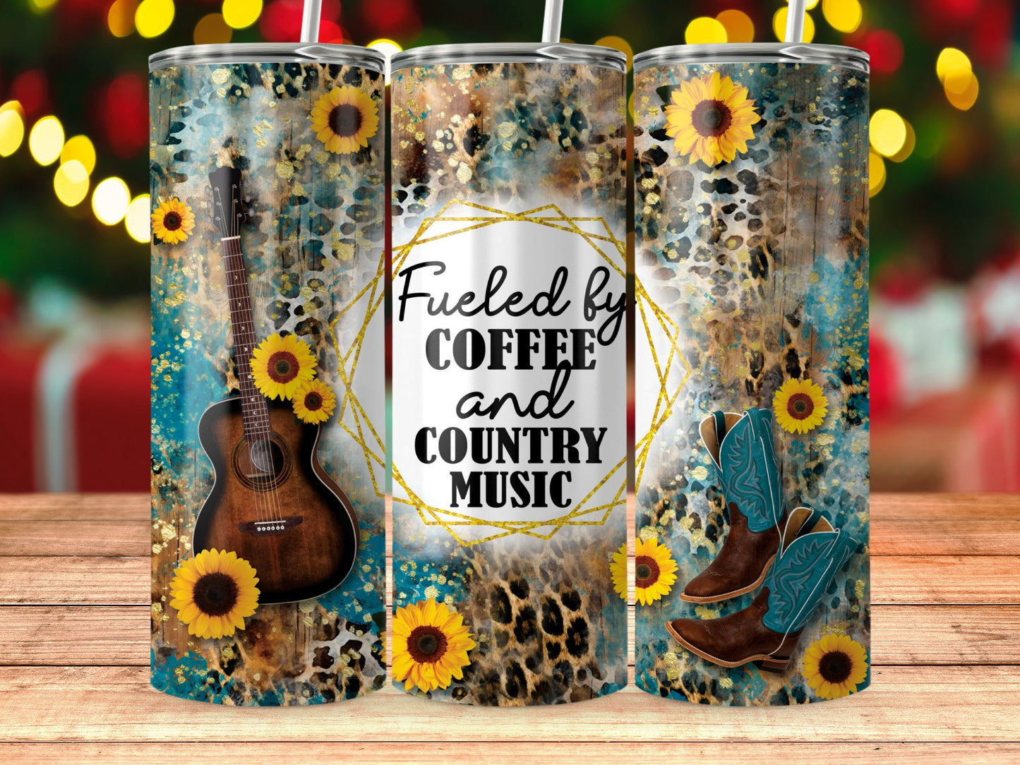 Fueled by Coffee and Country Music tumbler product