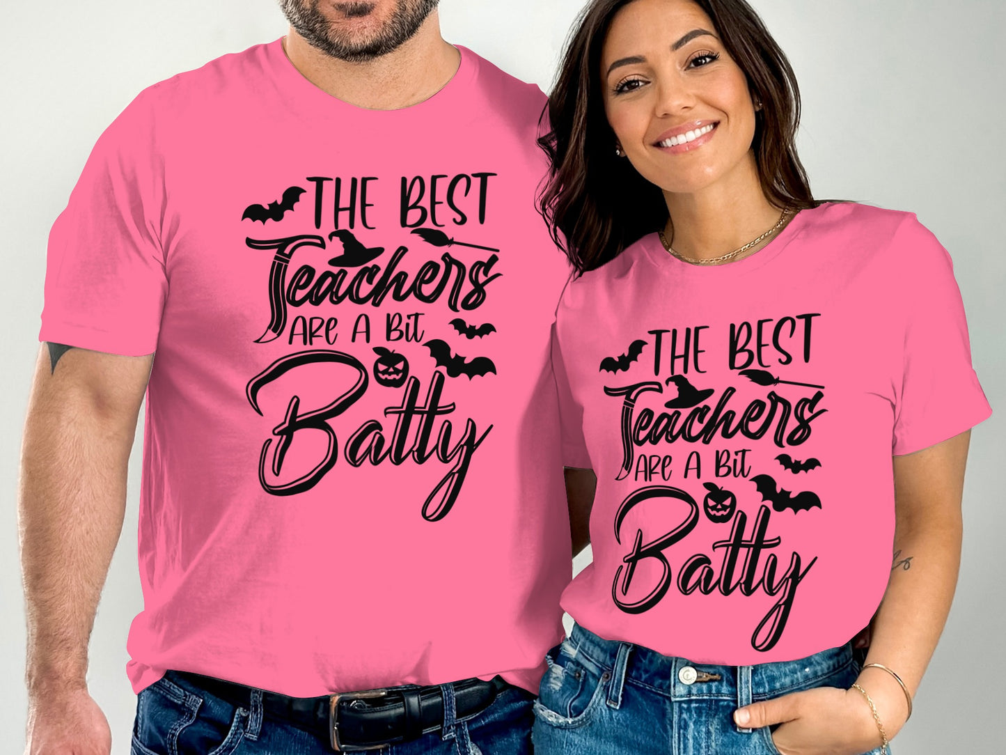 The Best Teachers Are A Bit Batty Pink Shirt product