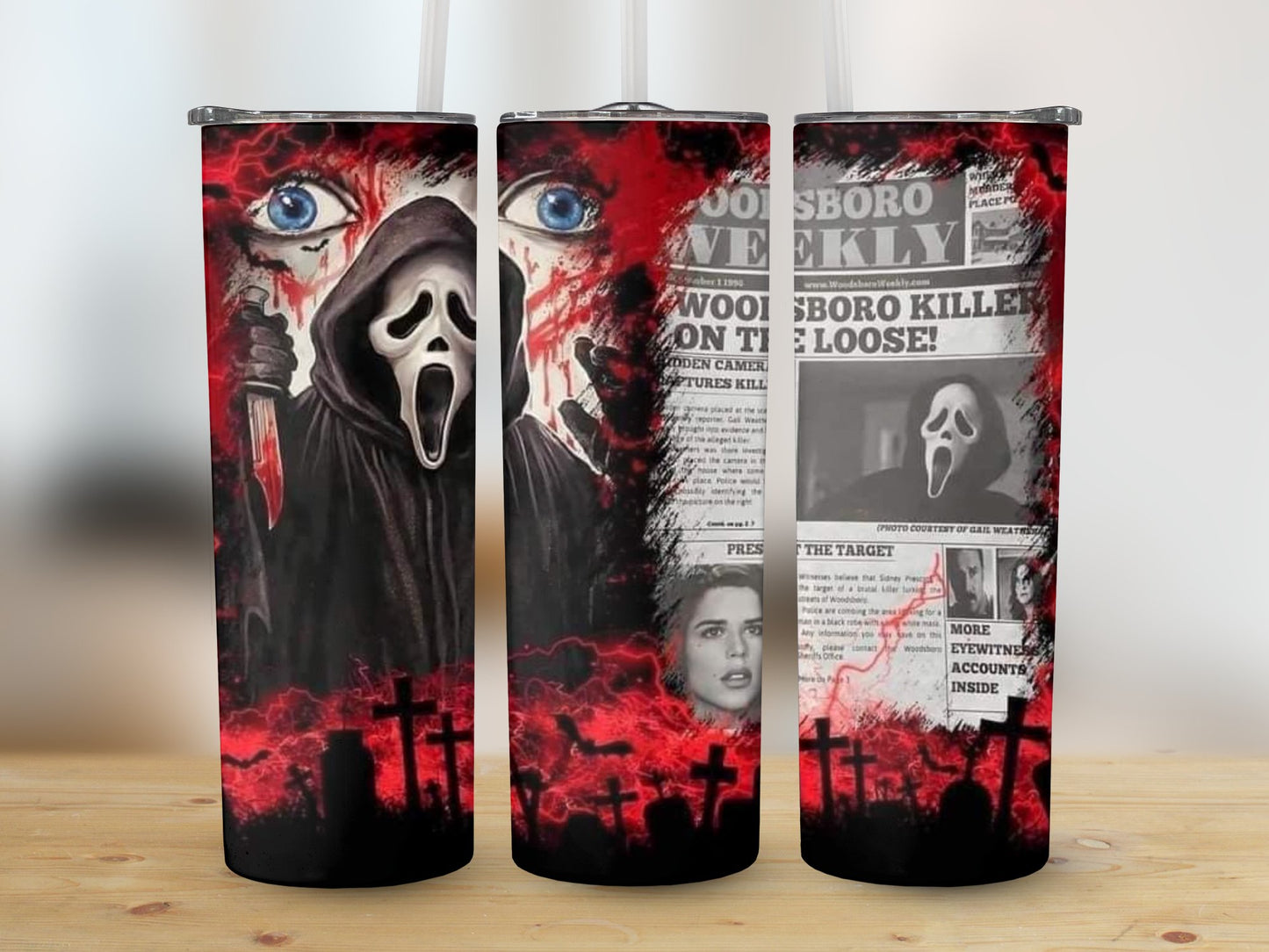 Woodsboro on the Loose (Halloween Tumblers)