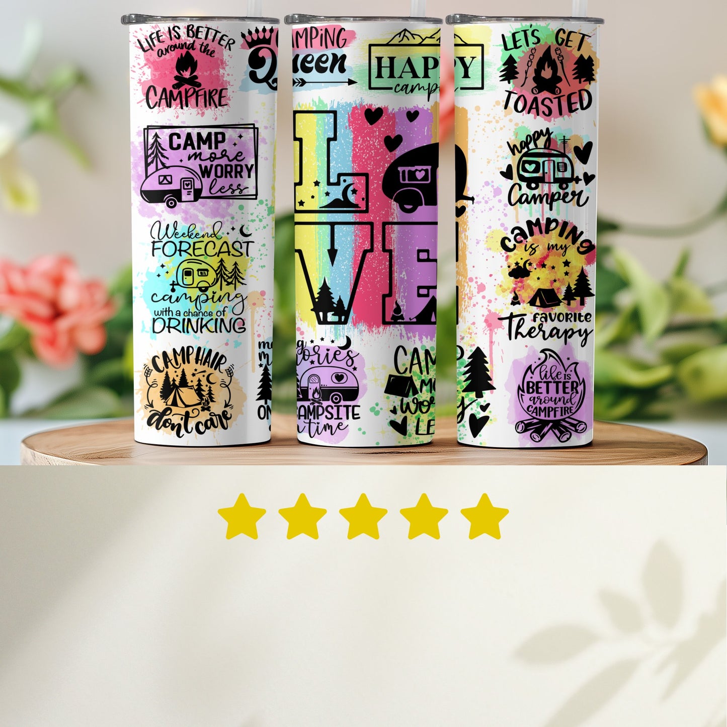 Outdoor Camping Adventure Themed Tumbler product