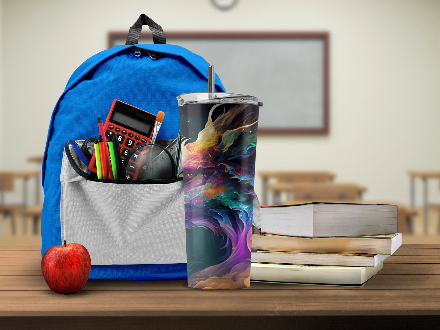 Colorful Cosmic Insulated Tumbler for School product