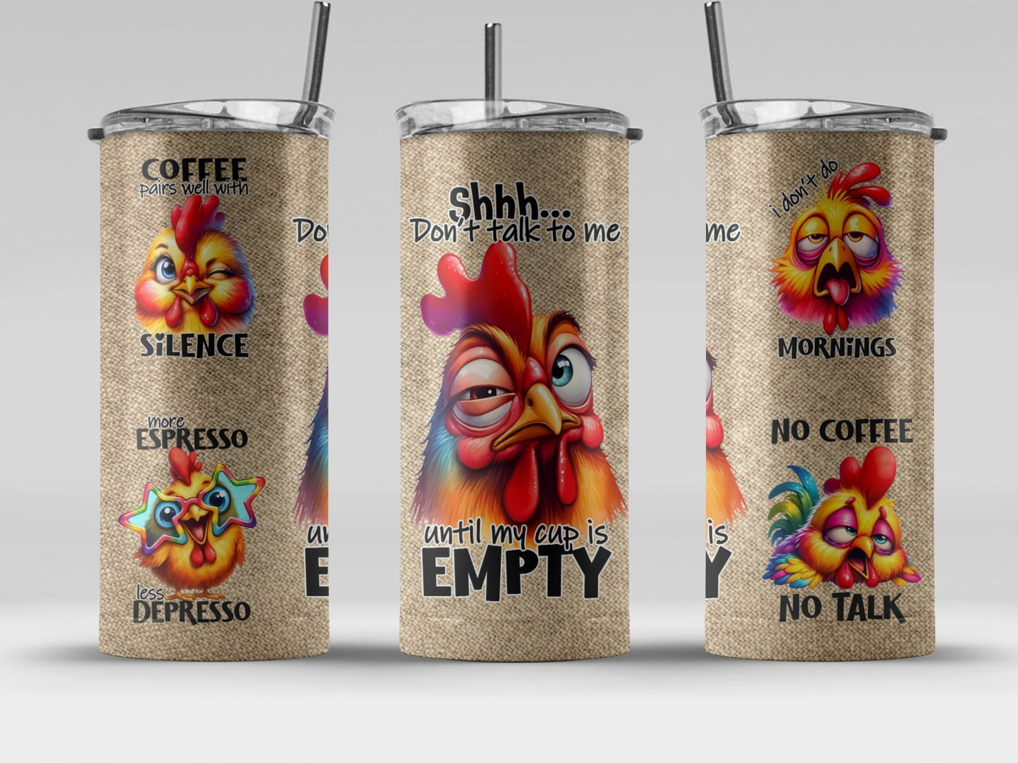 Funny Chicken Coffee Lover Insulated Travel Mug product