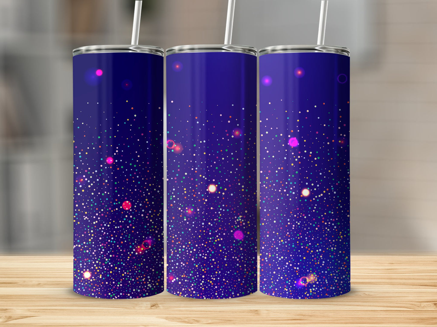 Sparkling Night Sky Patterned Tumbler product