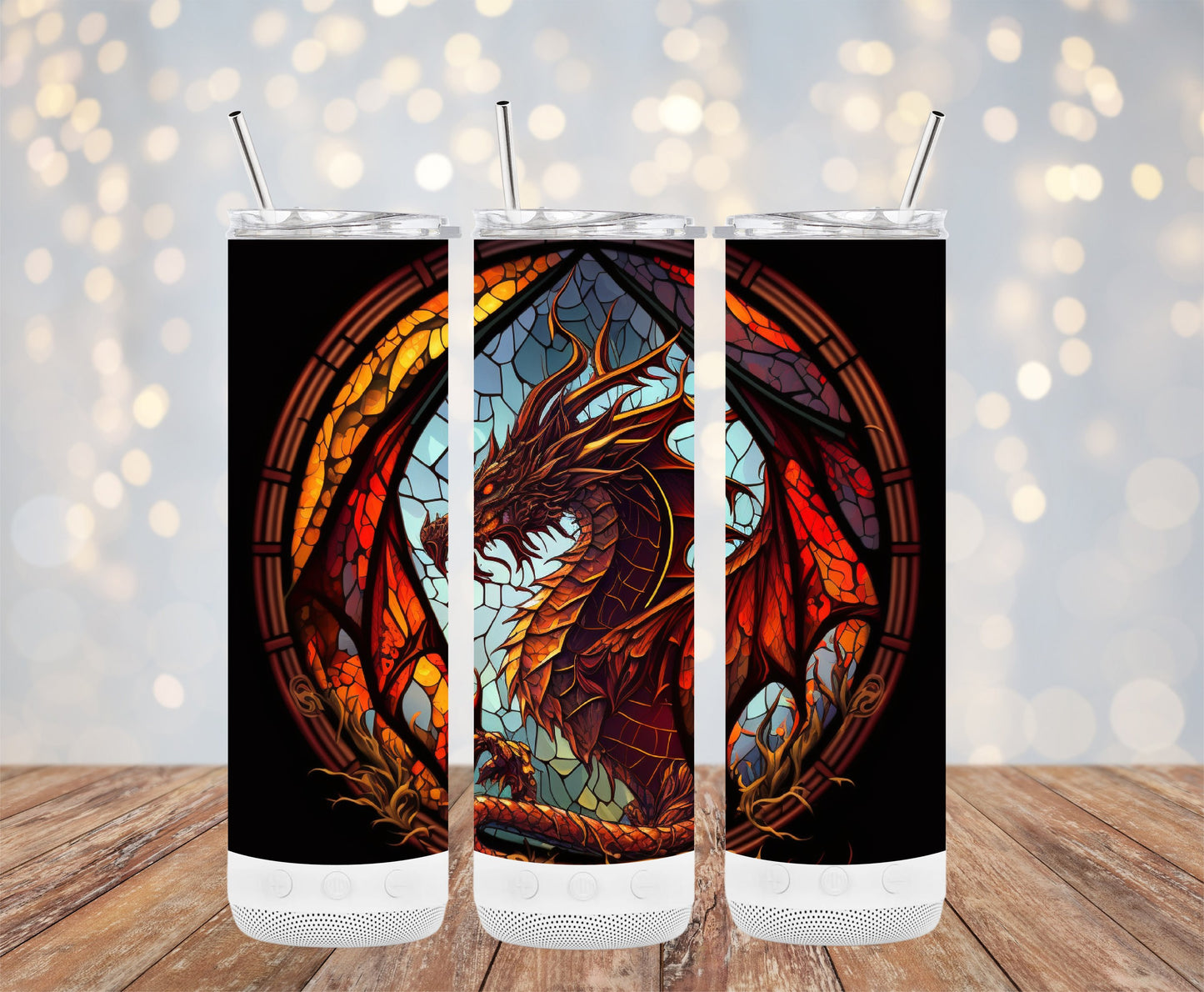 Artistic Dragon Design Insulated Drinkware Tumbler product type