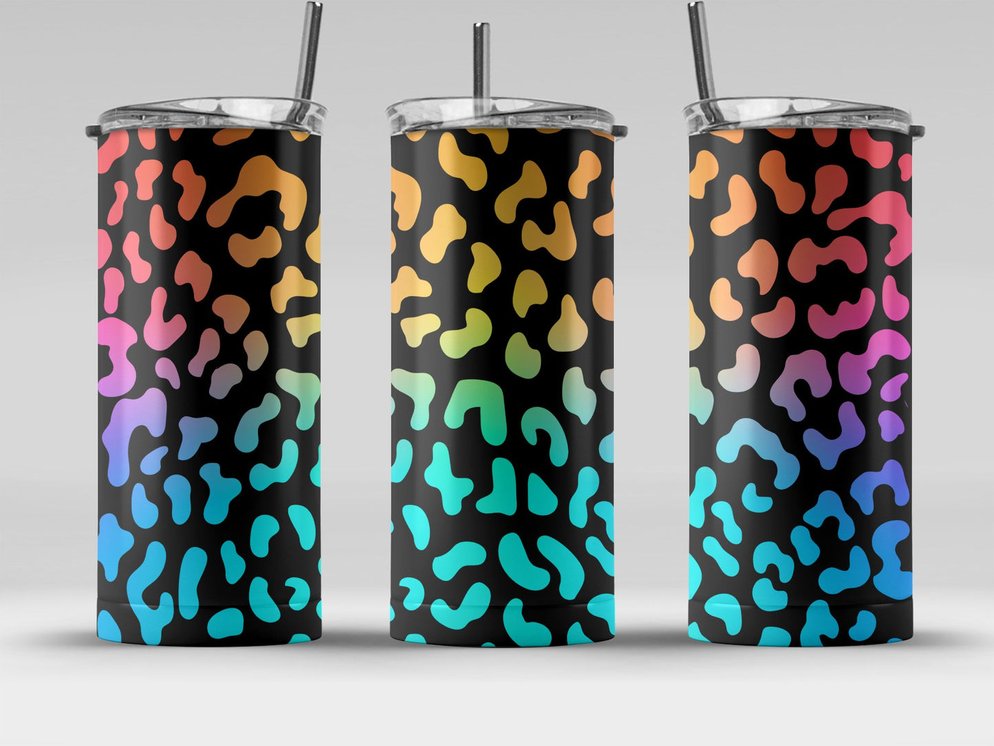 Colorful Leopard Print Insulated Tumbler product type