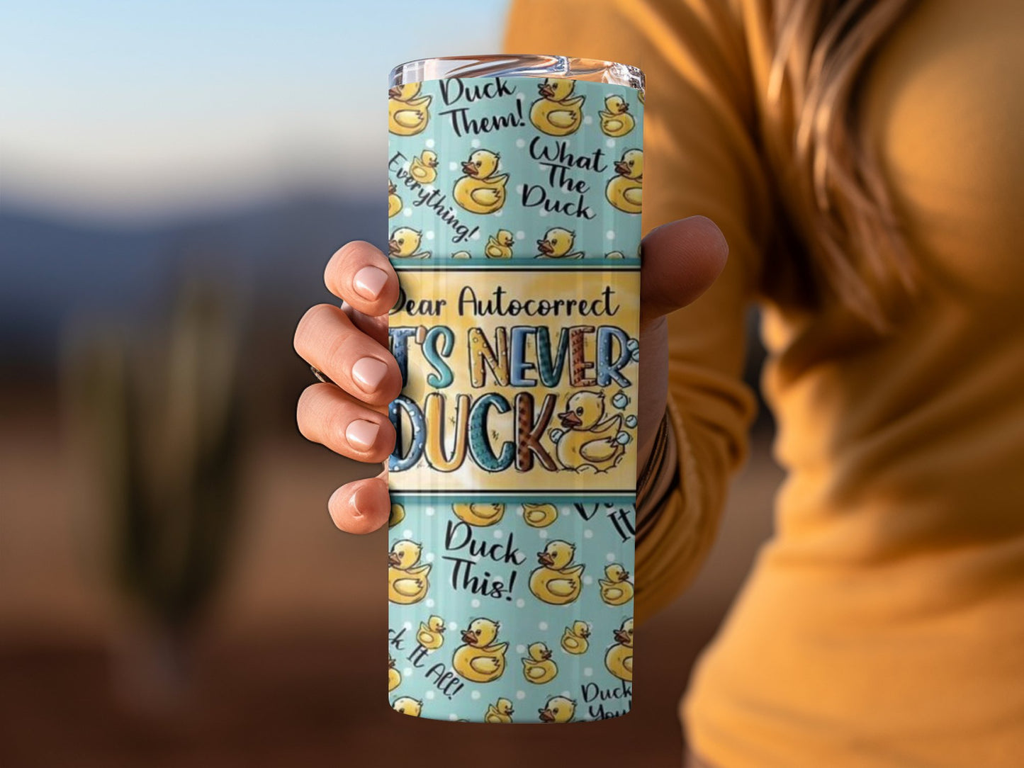 Funny Duck Themed Insulated Travel Tumbler product