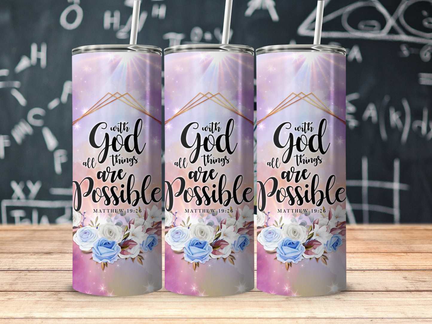 With God All Things Are Possible Product Tumbler