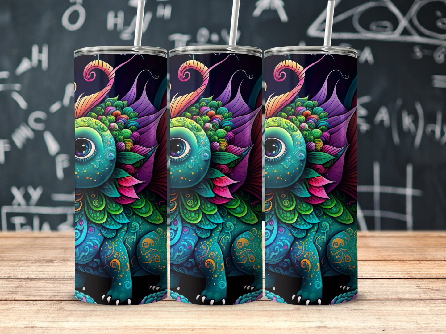 Colorful Dragon Fantasy Design Insulated Tumbler product type