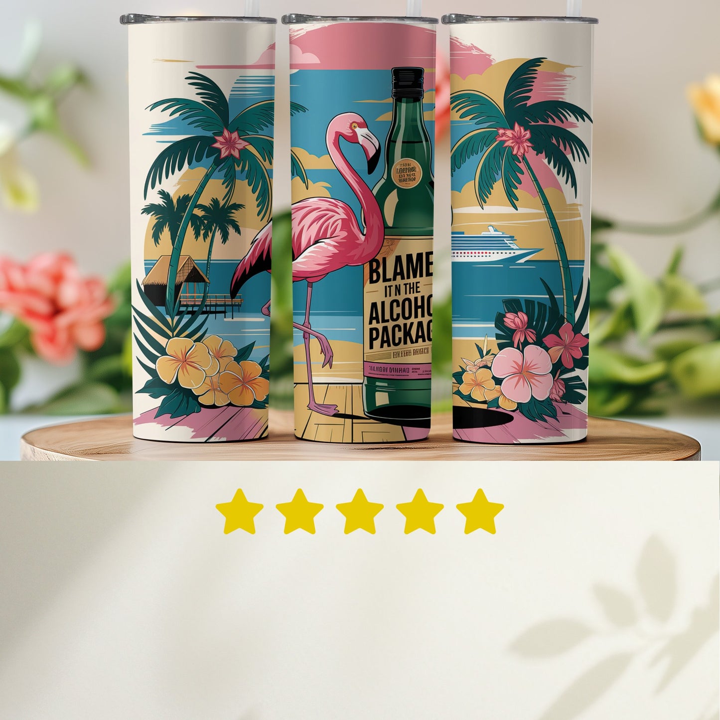 Flamingo Island Cruise Tropical Tumblers product type