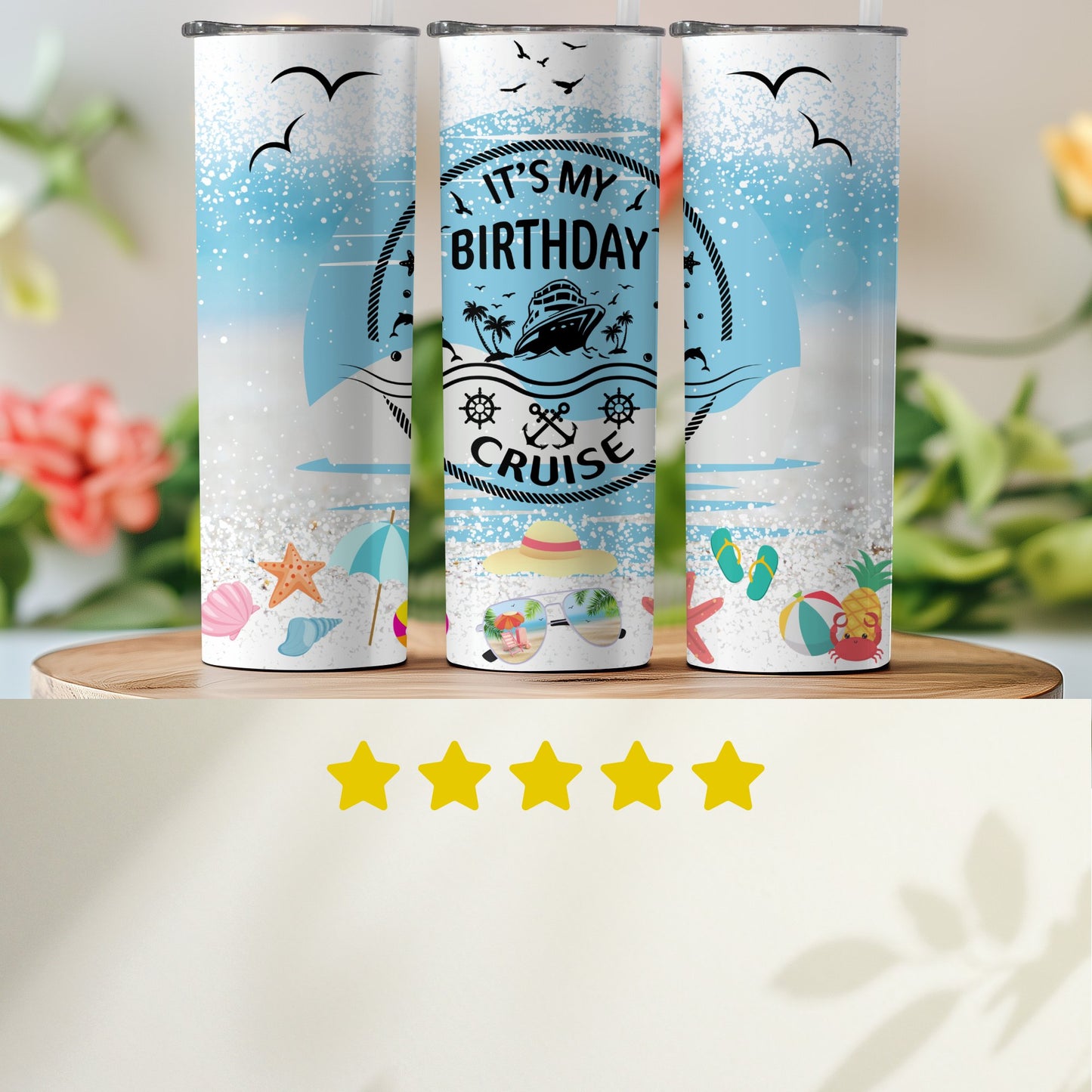 It's My Birthday Cruise Design Tumbler product