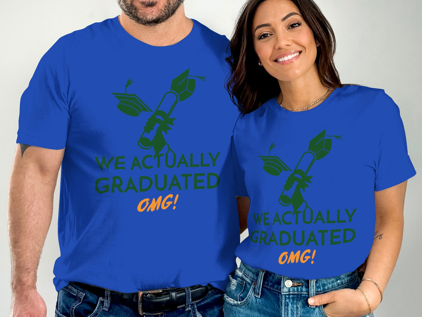 Blue We Actually Graduated OMG Graphic T-Shirt product type